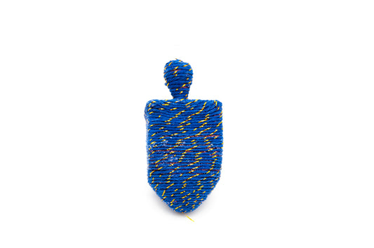 Blue Dreidel Ornament