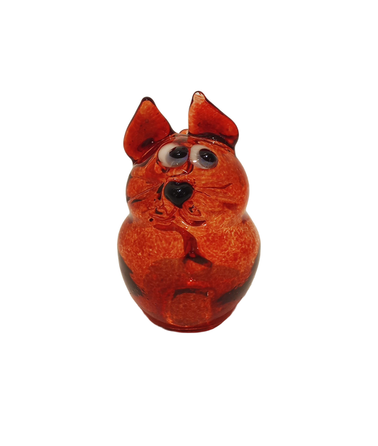 Red Cat Sculpture