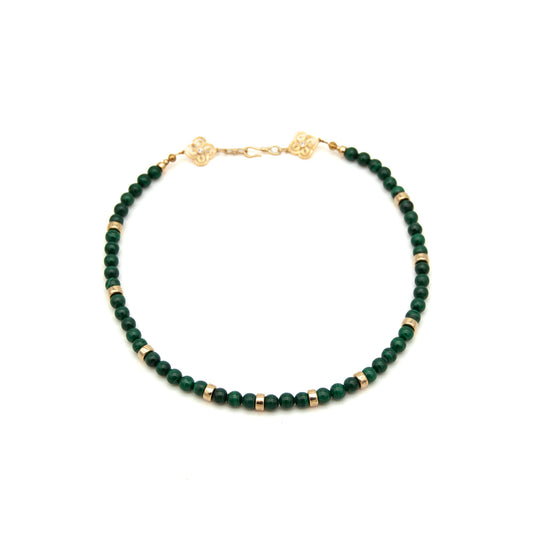 Malachite Gold Filled Necklace