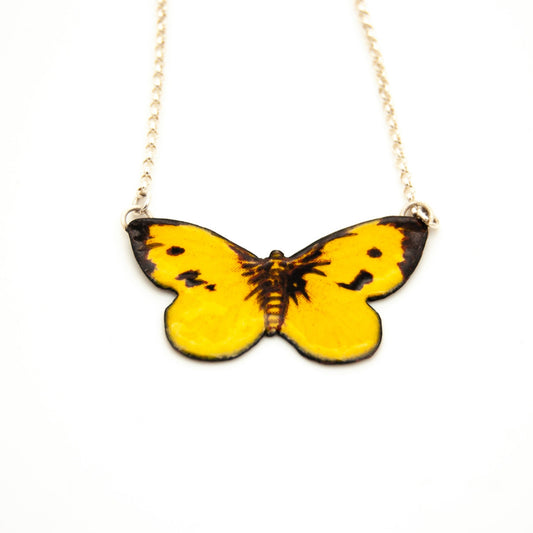 Yellow Butterfly Necklace