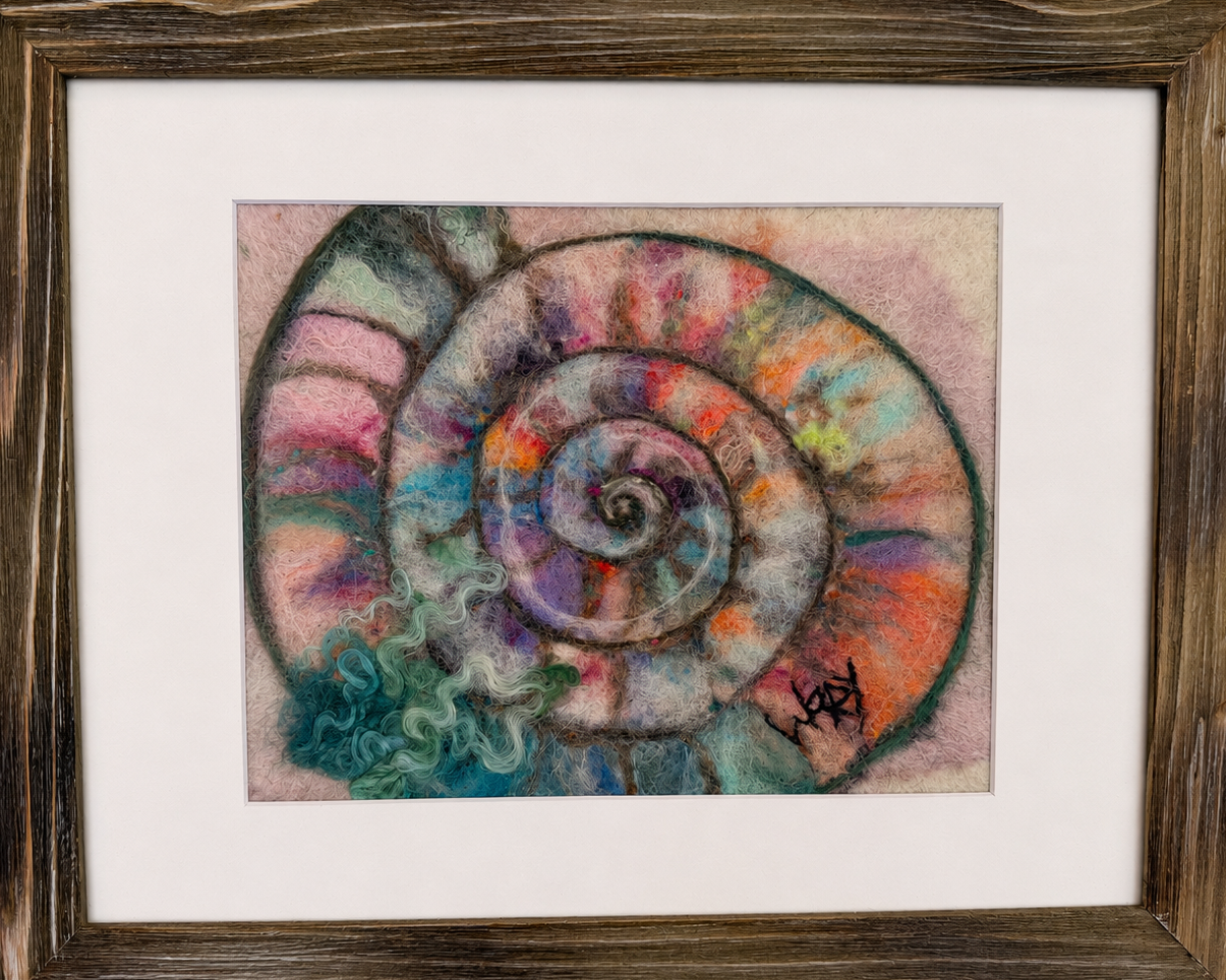 Shell (Wet Felt Painting)