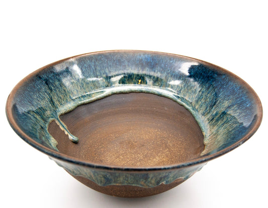 Medium Dark Clay Drip Bowl