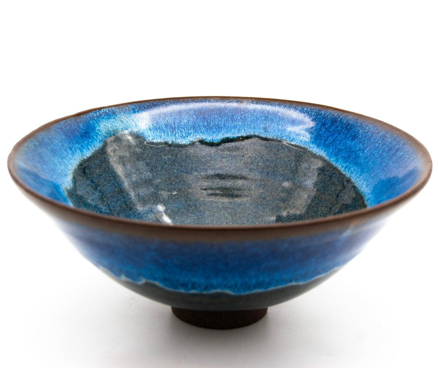 Small Earth Tone with "Blue Wave" Bowl