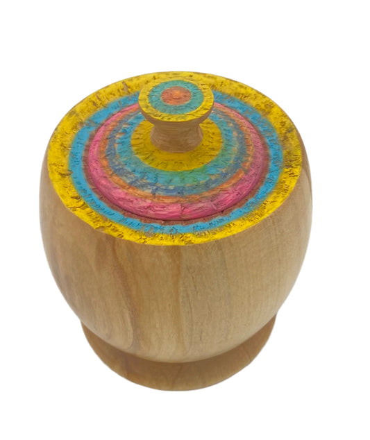 Small Beach Box with Textured Color Rim