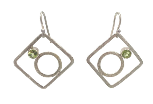 Sterling and Peridot Earrings