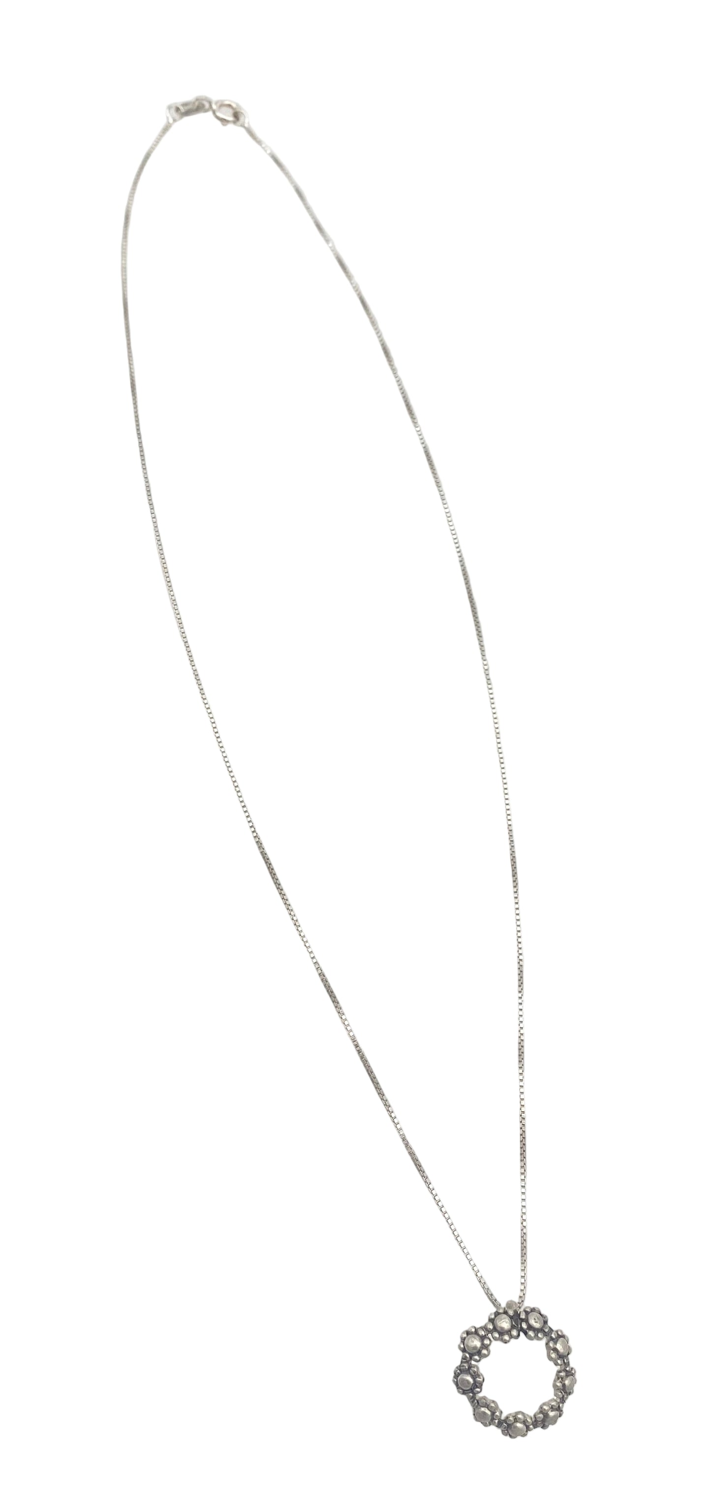 Sterling Flower Ring Necklace