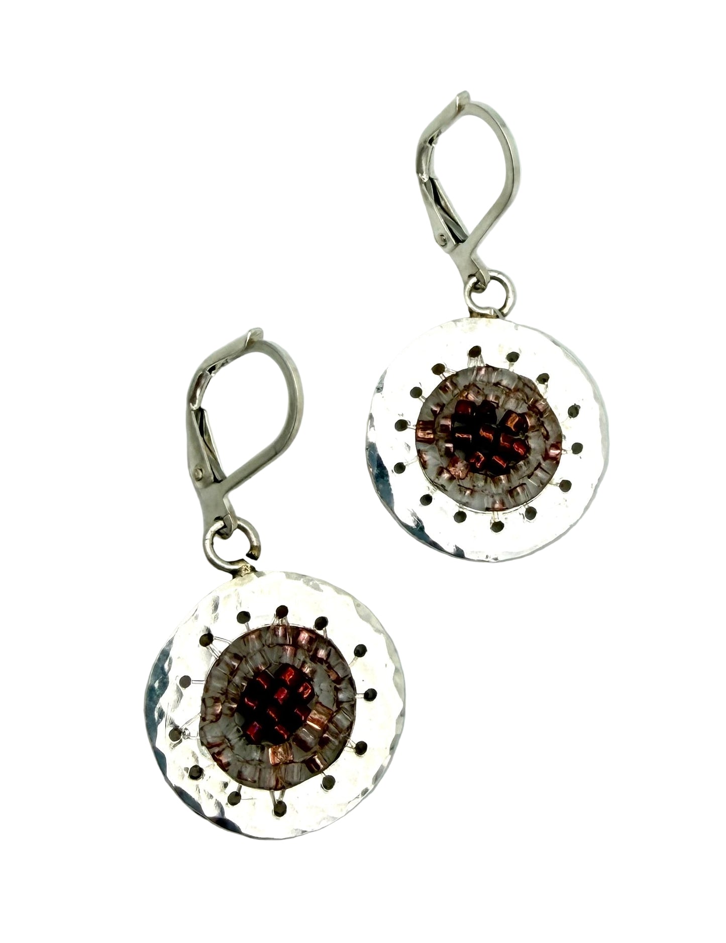 Round Leverback with Copper Beads