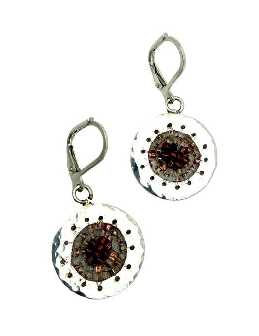 Round Leverback with Copper Beads