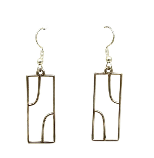 Silver Secant Function Earrings
