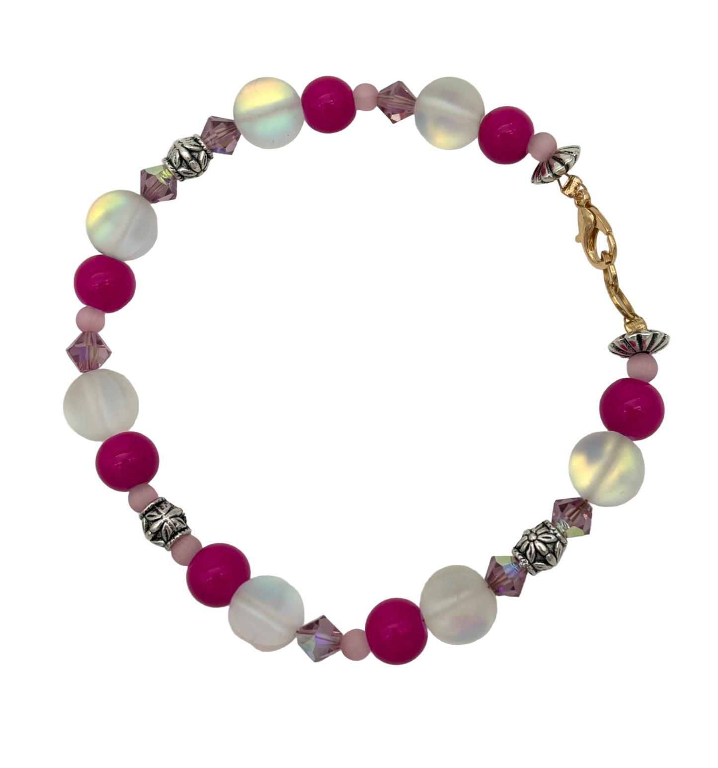 Pink and White Bracelet