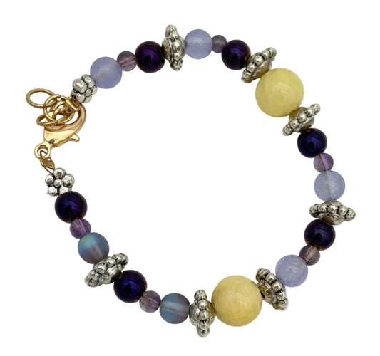 Purple and Yellow Bracelet