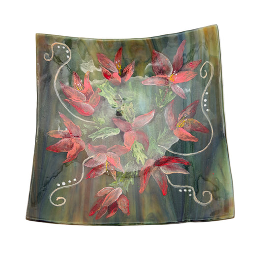 Christmas Cactus Platter