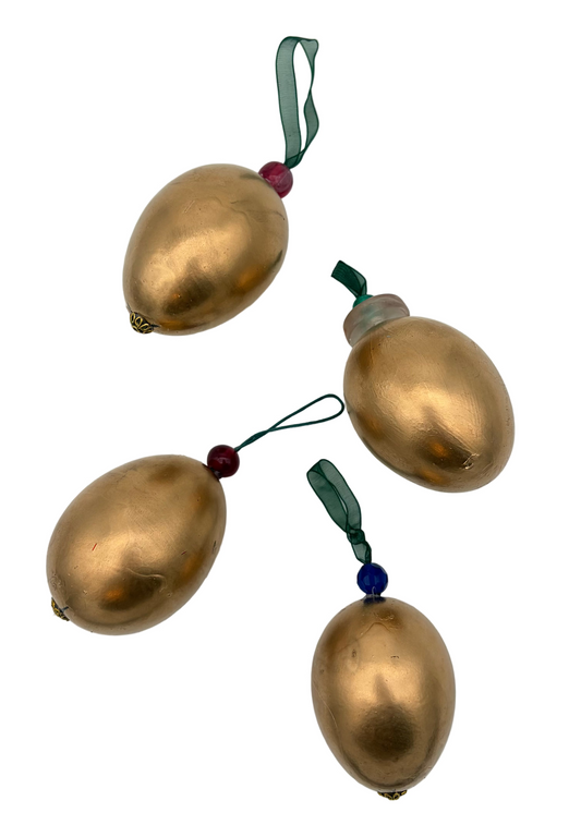Gilded Duck Egg Ornament