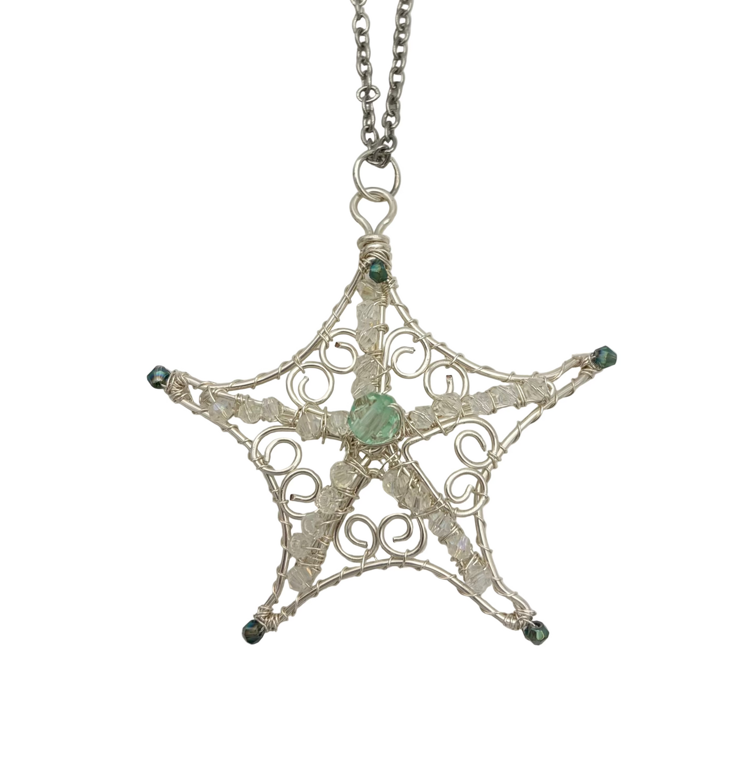 Silver Starfish Necklace