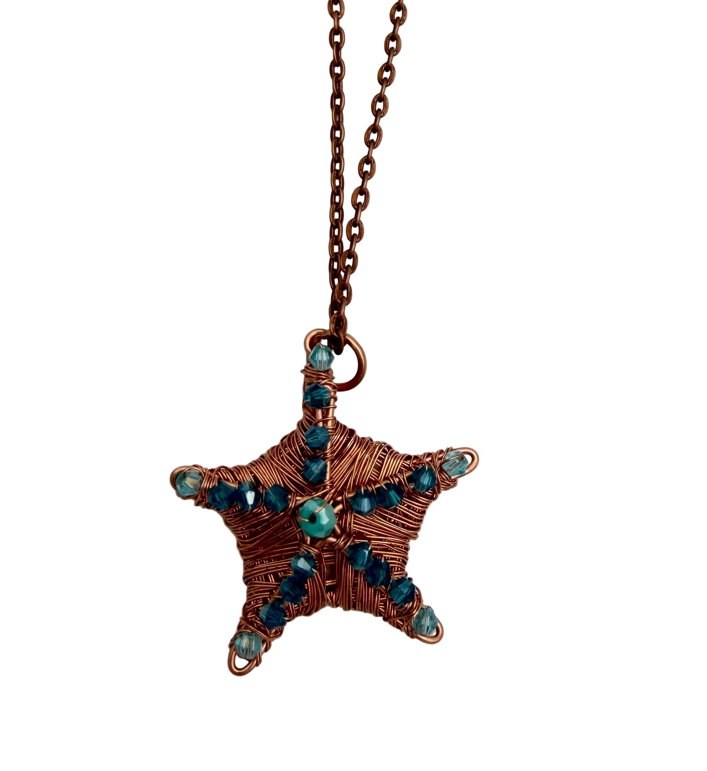 Copper Starfish Necklace