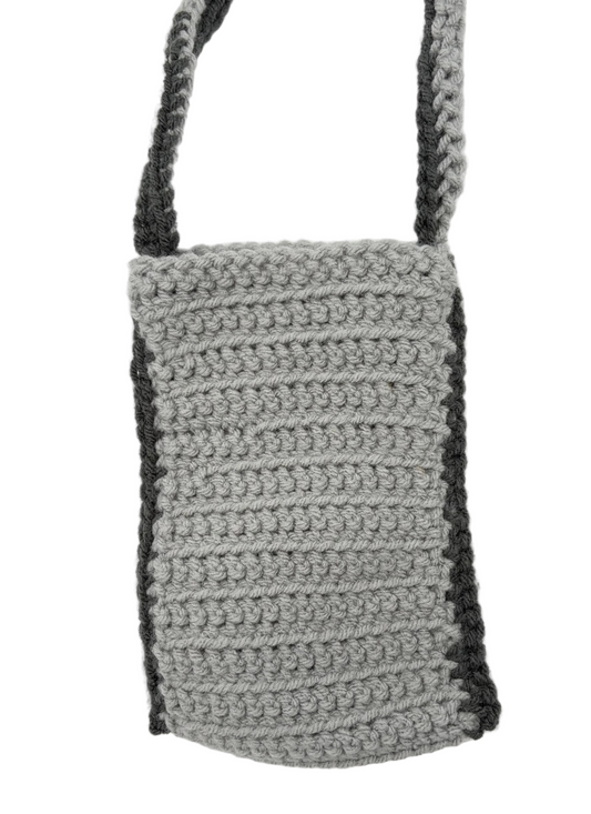 Grey & Black Phone Bag
