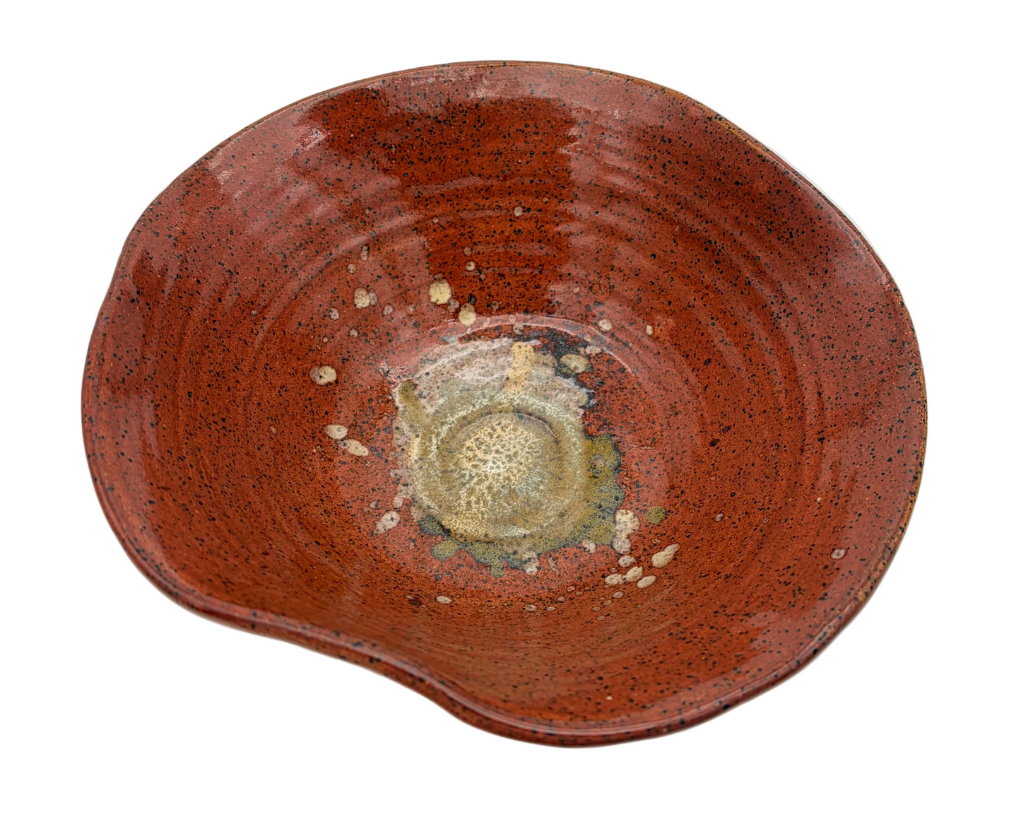 Amber Bowl w/ Brown Splash