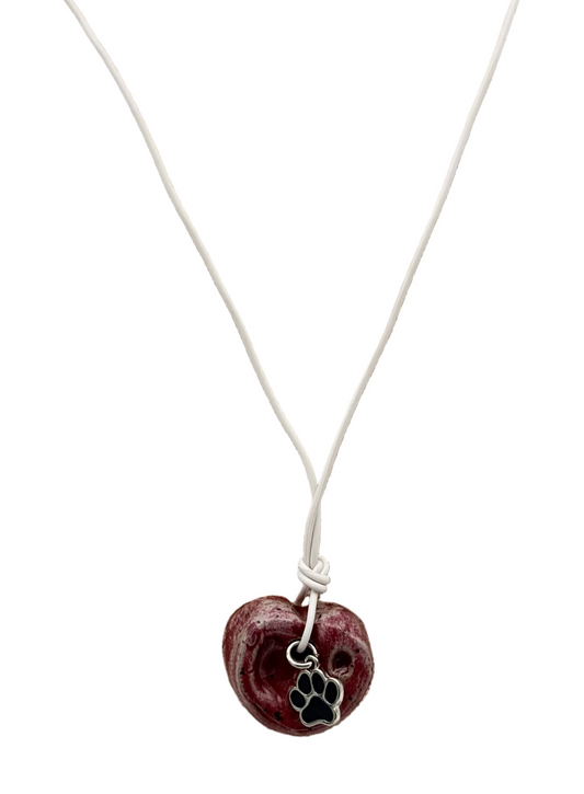 White Chain Dog Necklace