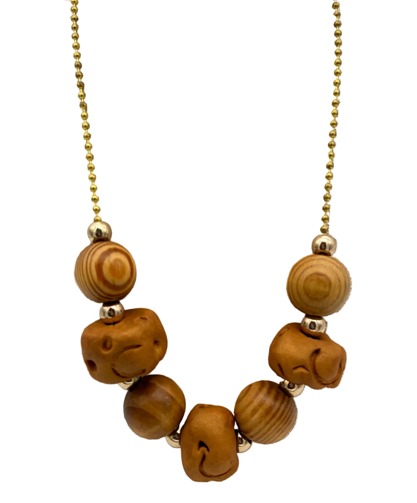 Wood Beads Necklace