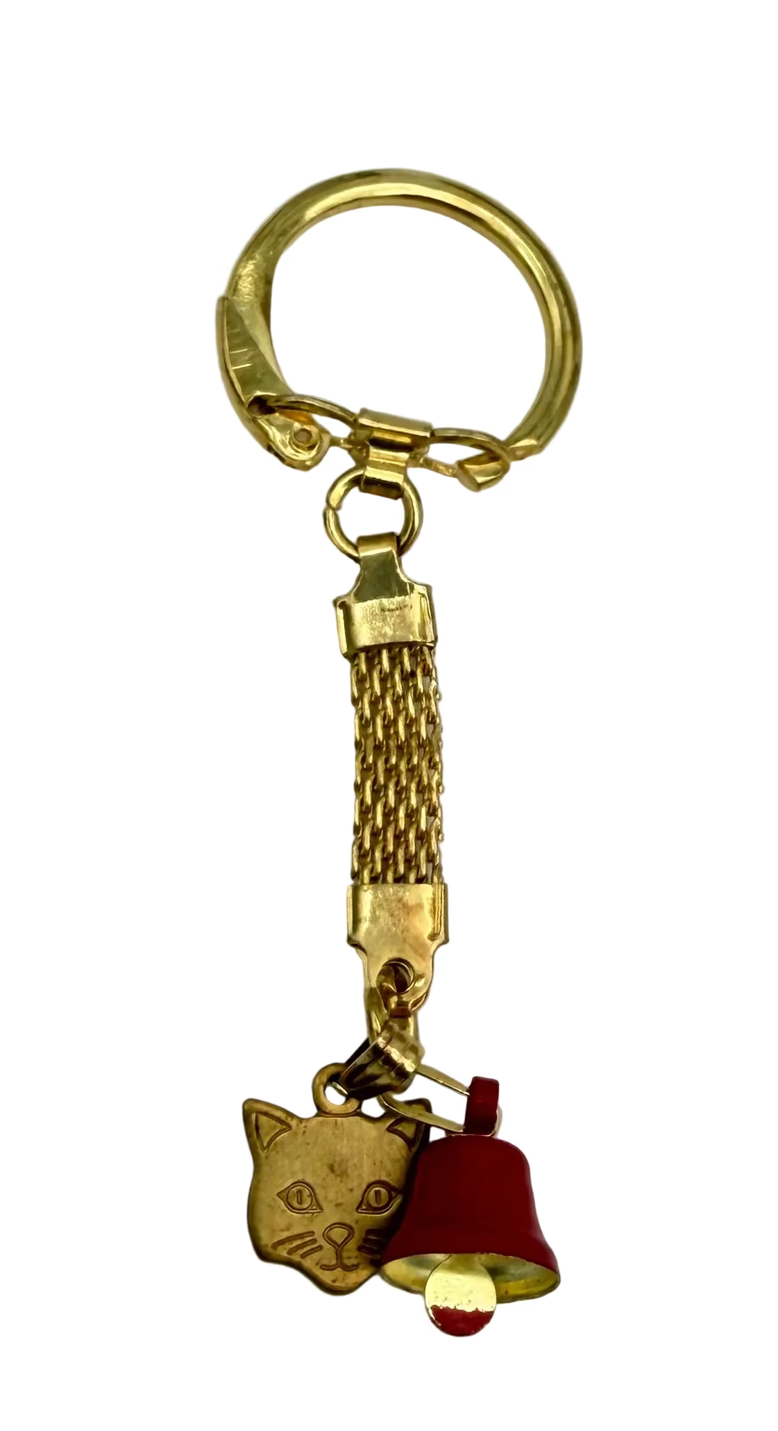 Bell and Cat Keychain
