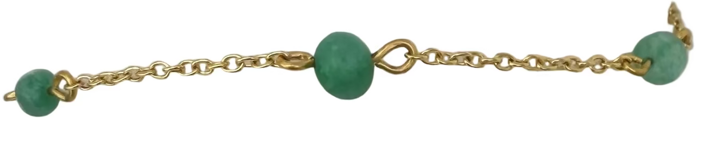 Green Beads Bracelet