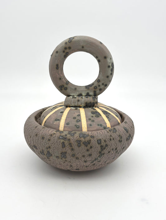 Small Grey Striped Vessel