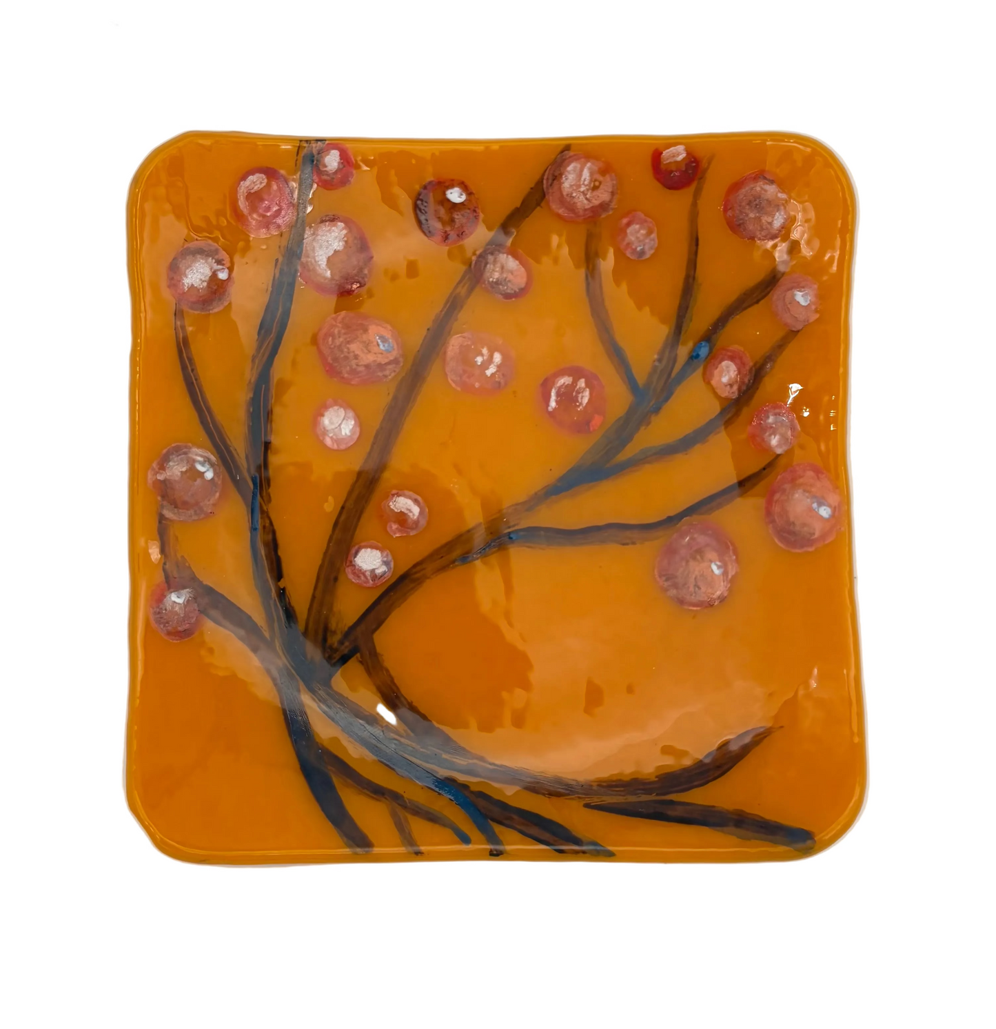 Small Orange Red Berry Tray