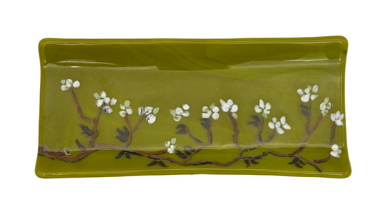 Rectangle Block with Daisies