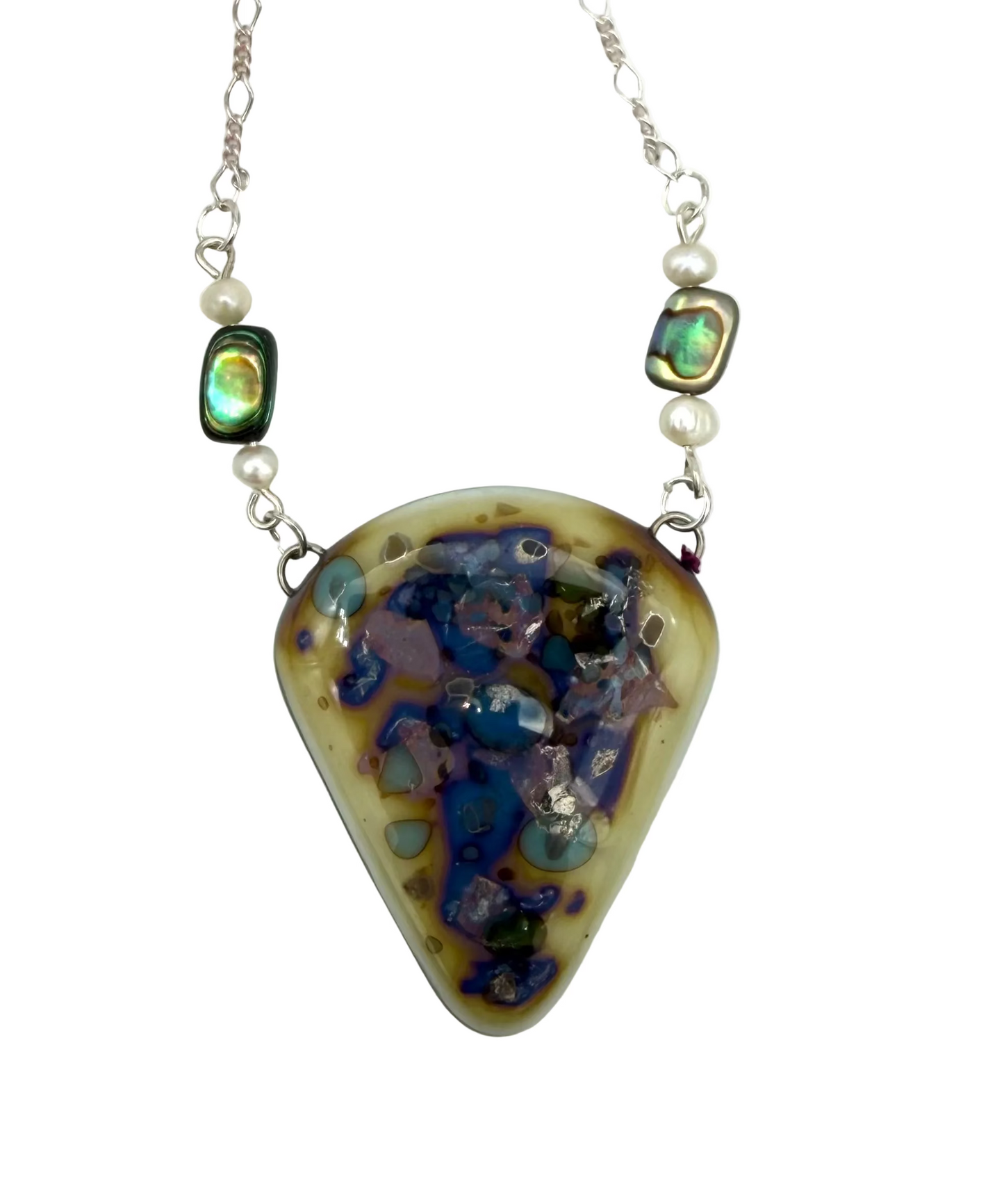 Small Reactive Ceramic Bead Necklace