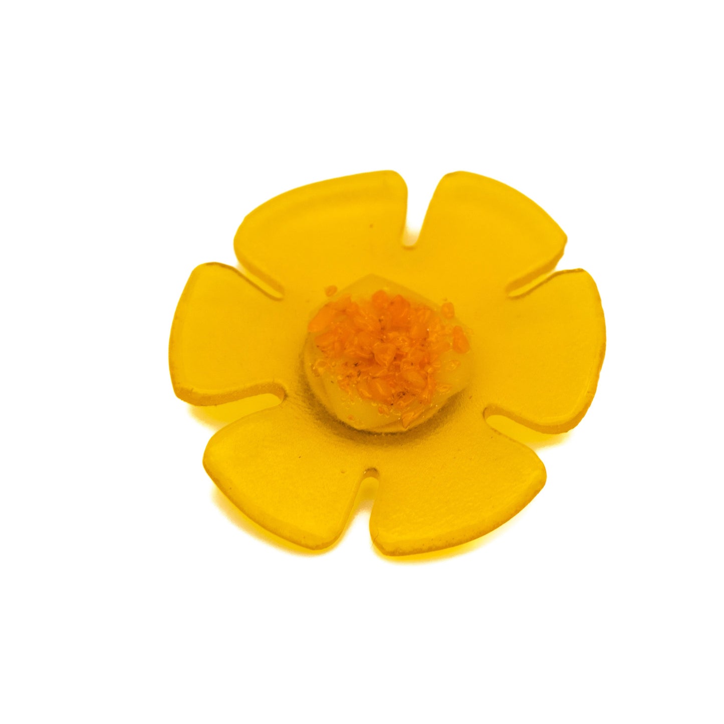 Yellow Flower Magnetic Brooch