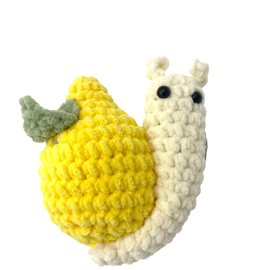 Lemon Snail Yarn Plush