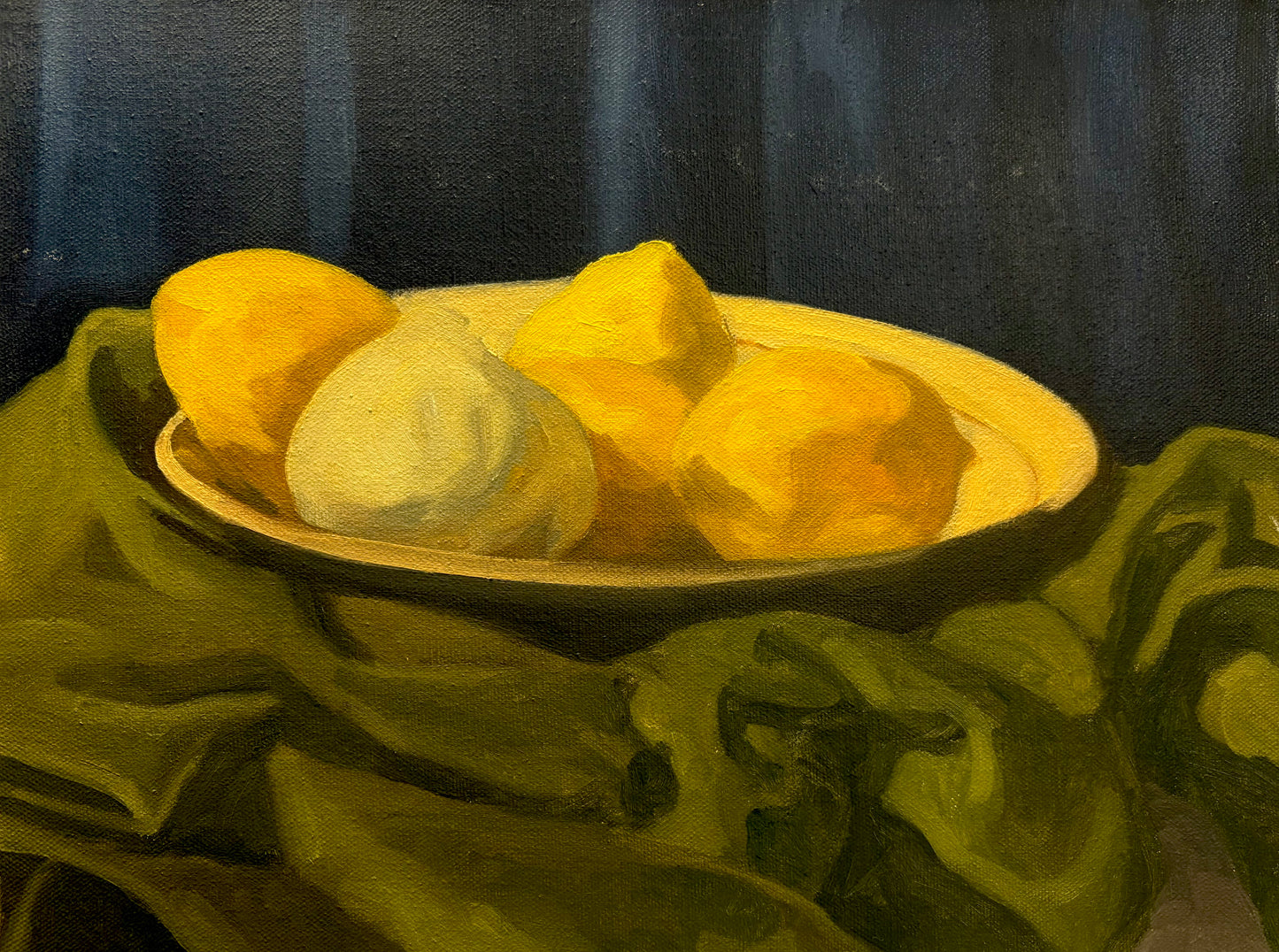 A Dish of Lemons and an Onion