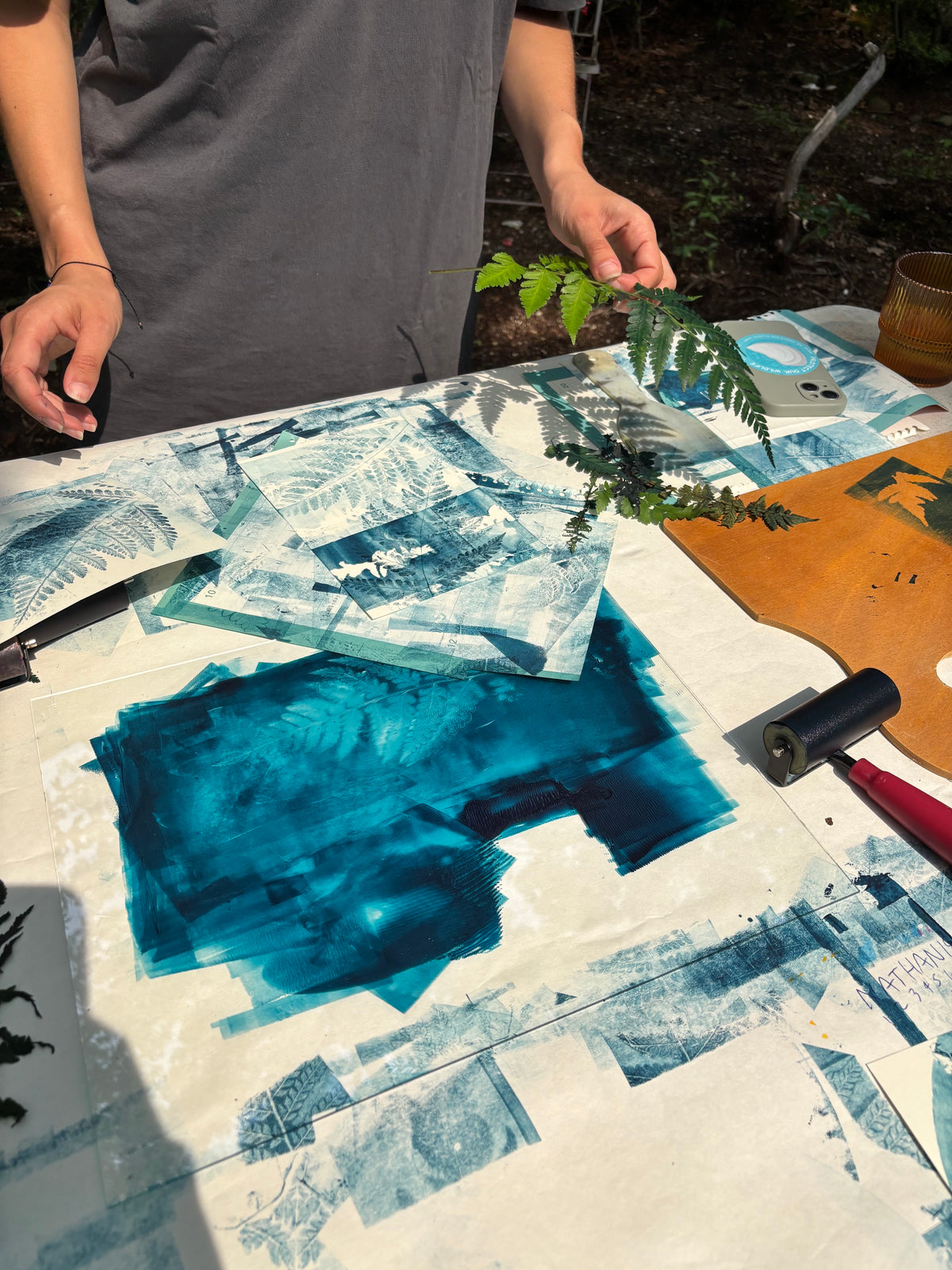 10-16 Nature Printing with Ferns