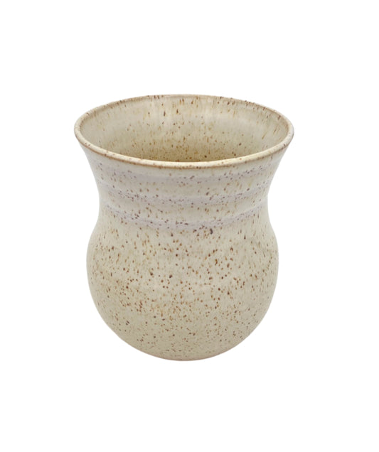 Speckled White Vase