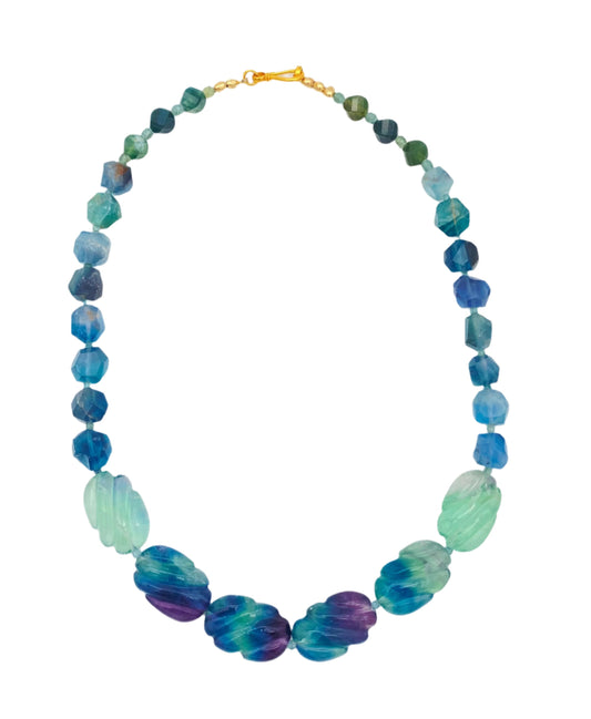 Fluorite and Turmaline Necklace