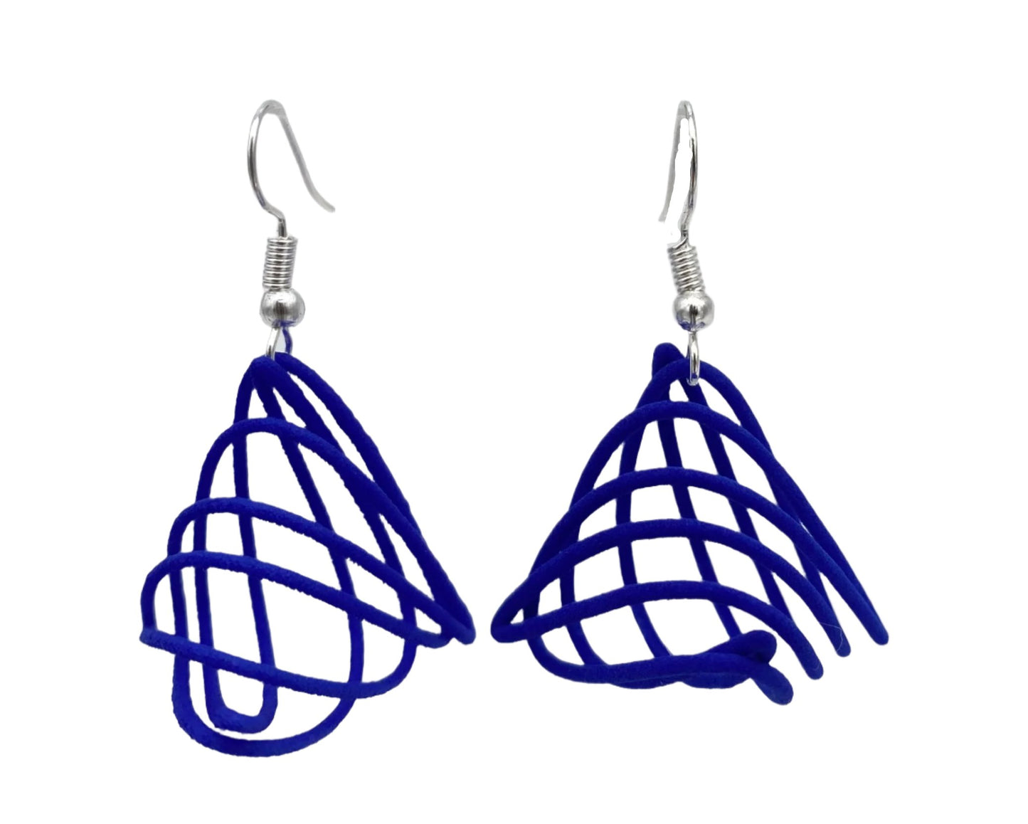 Tetrahedral Grid Earrings