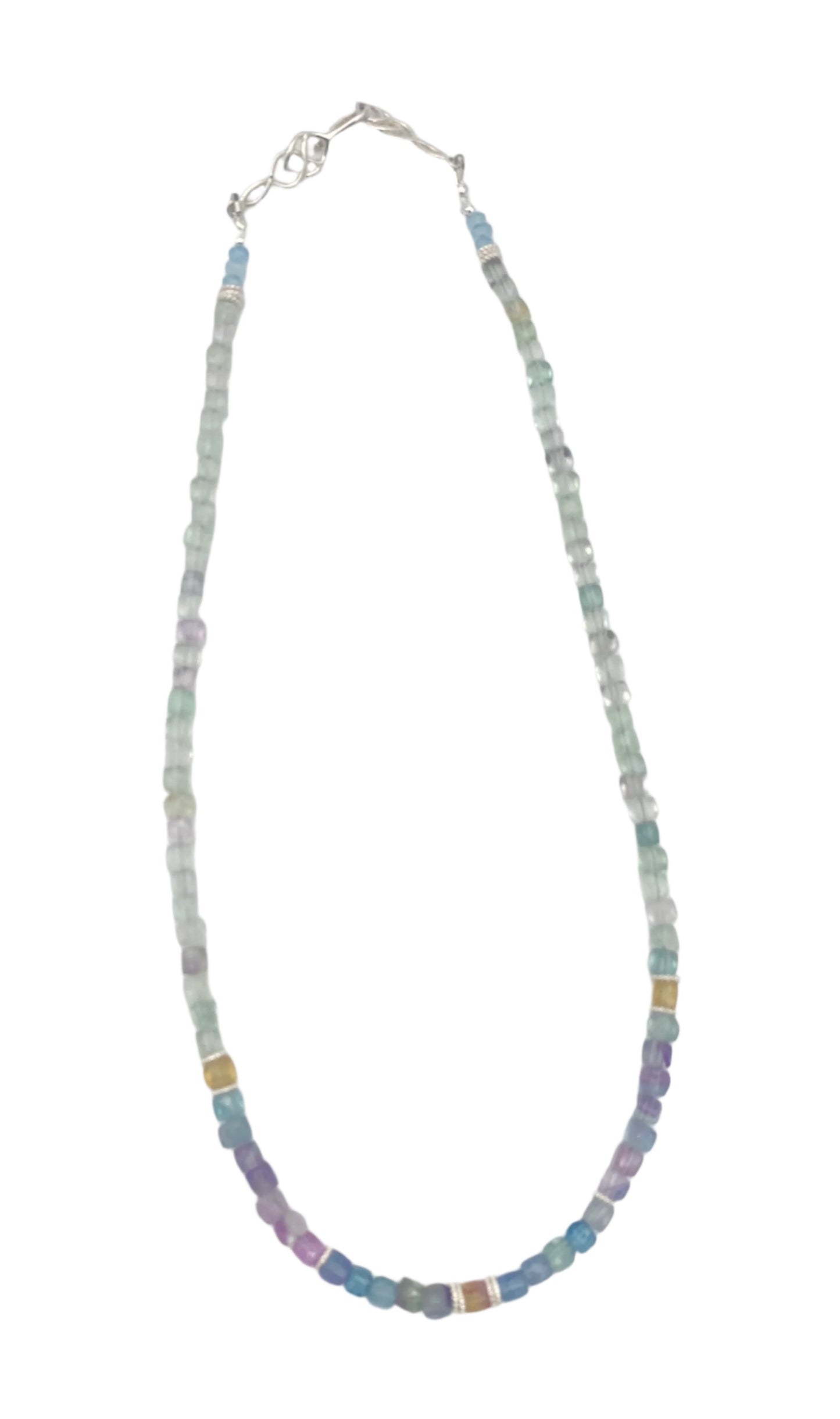 Fluorite & Sterling Silver Necklace