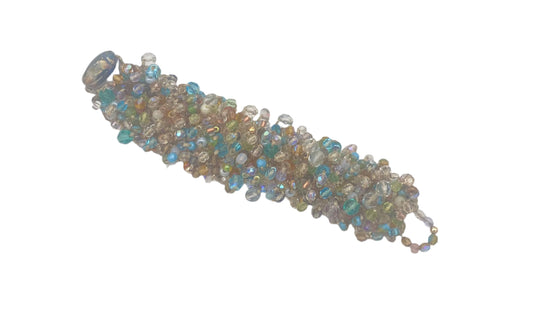 Carribean Sparkle Seed Bead Cuff