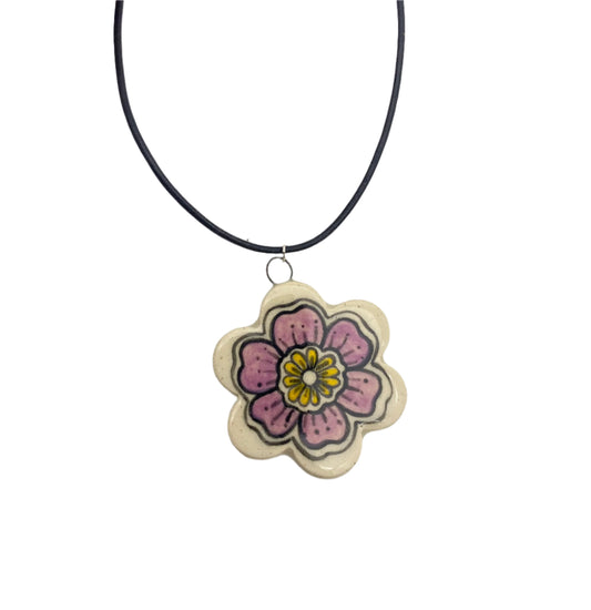 Ceramic Flower Necklave