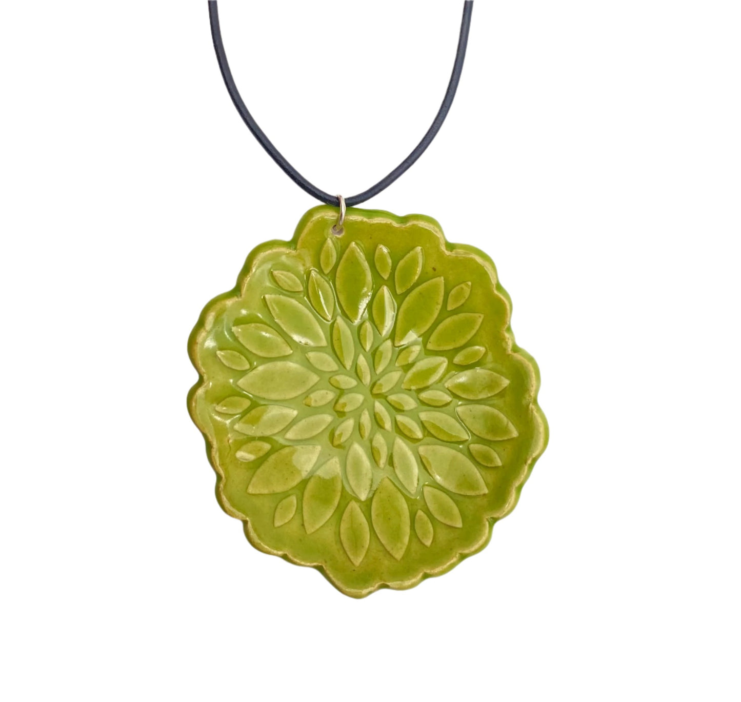 Green Plate Necklace