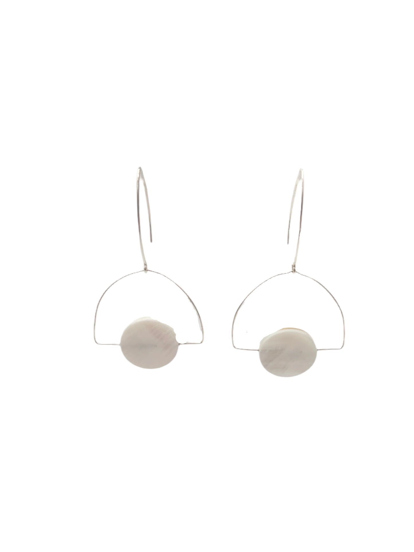 Art Deco Mother Pearl Earrings