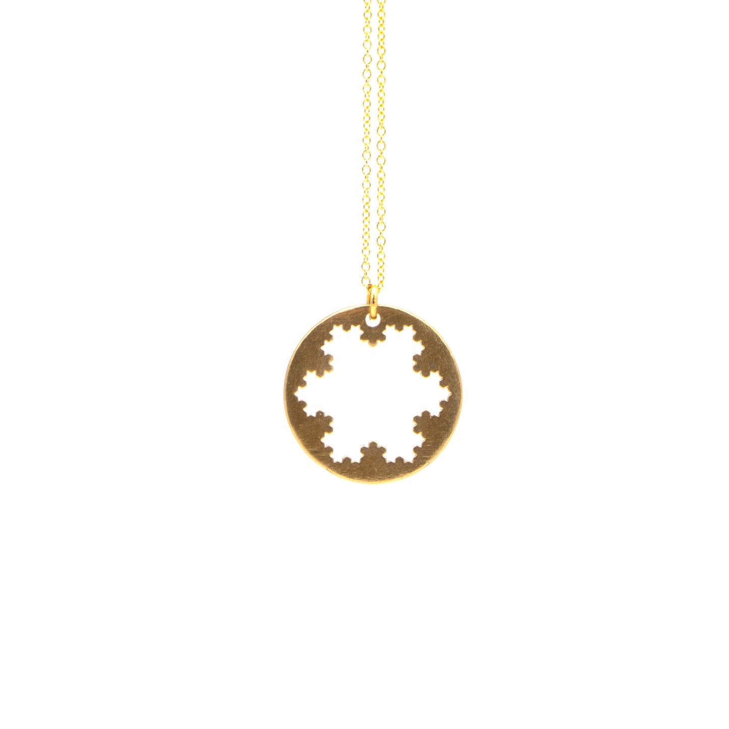 Koch Snowflake Necklace