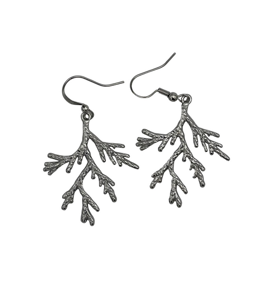 Silver Leaf Earrings