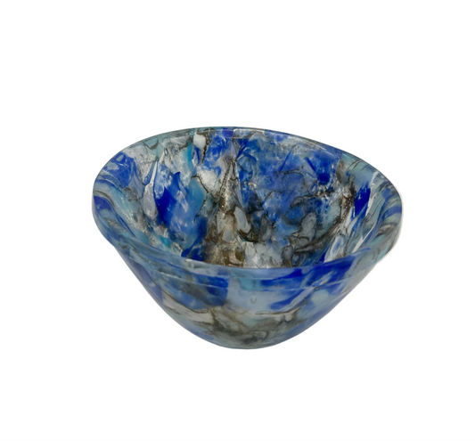Multi-Blue "Drop" Bowl