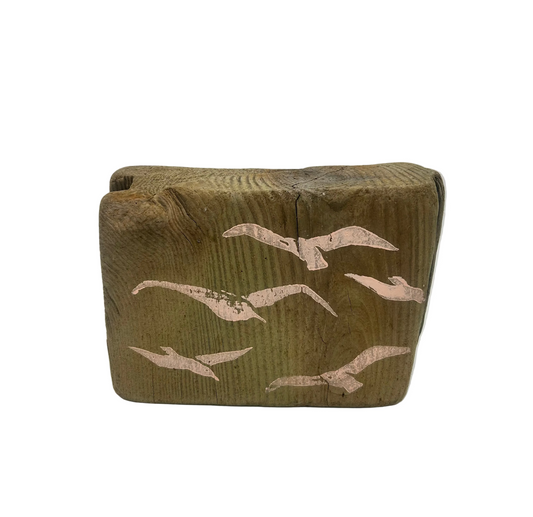 Gulls on Driftwood