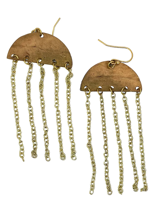 Half Circle Dangle Earrings