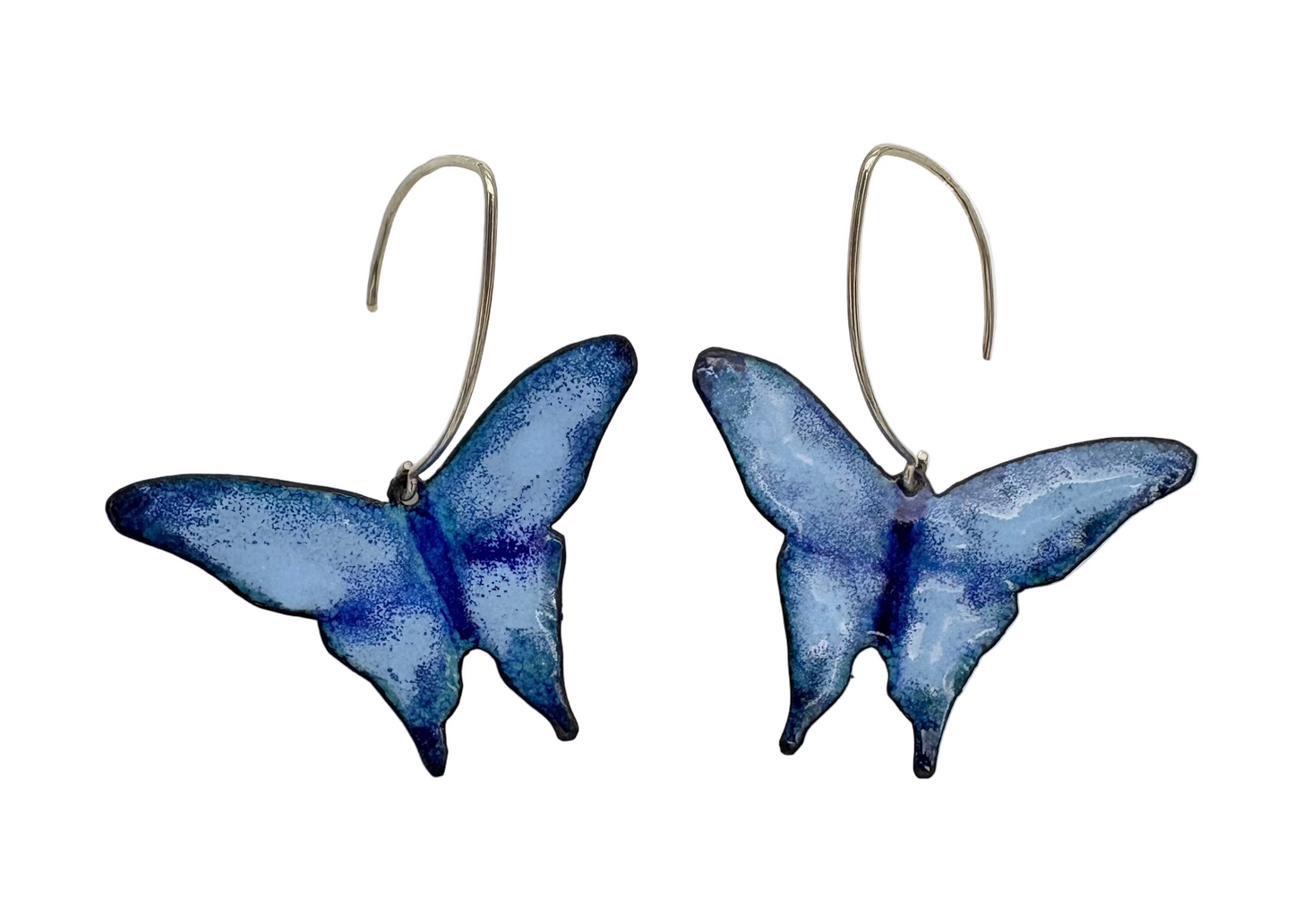 Blue Drop Butterfly Earrings