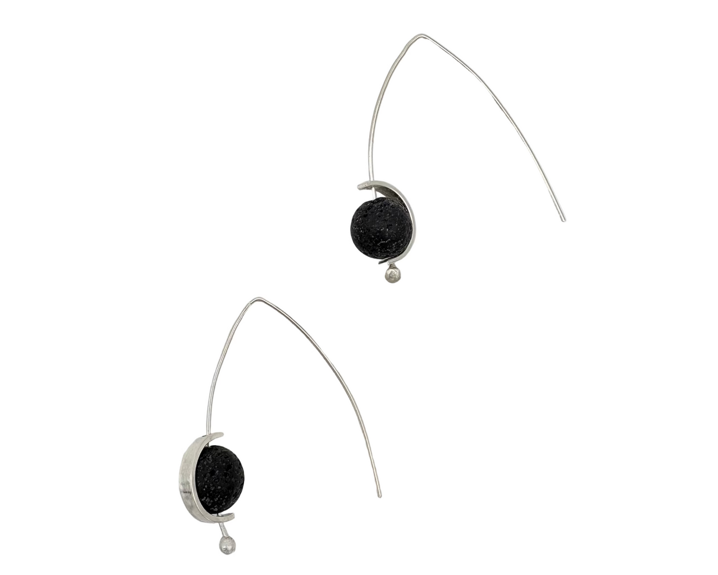 Lava Stone Orbit Earrings