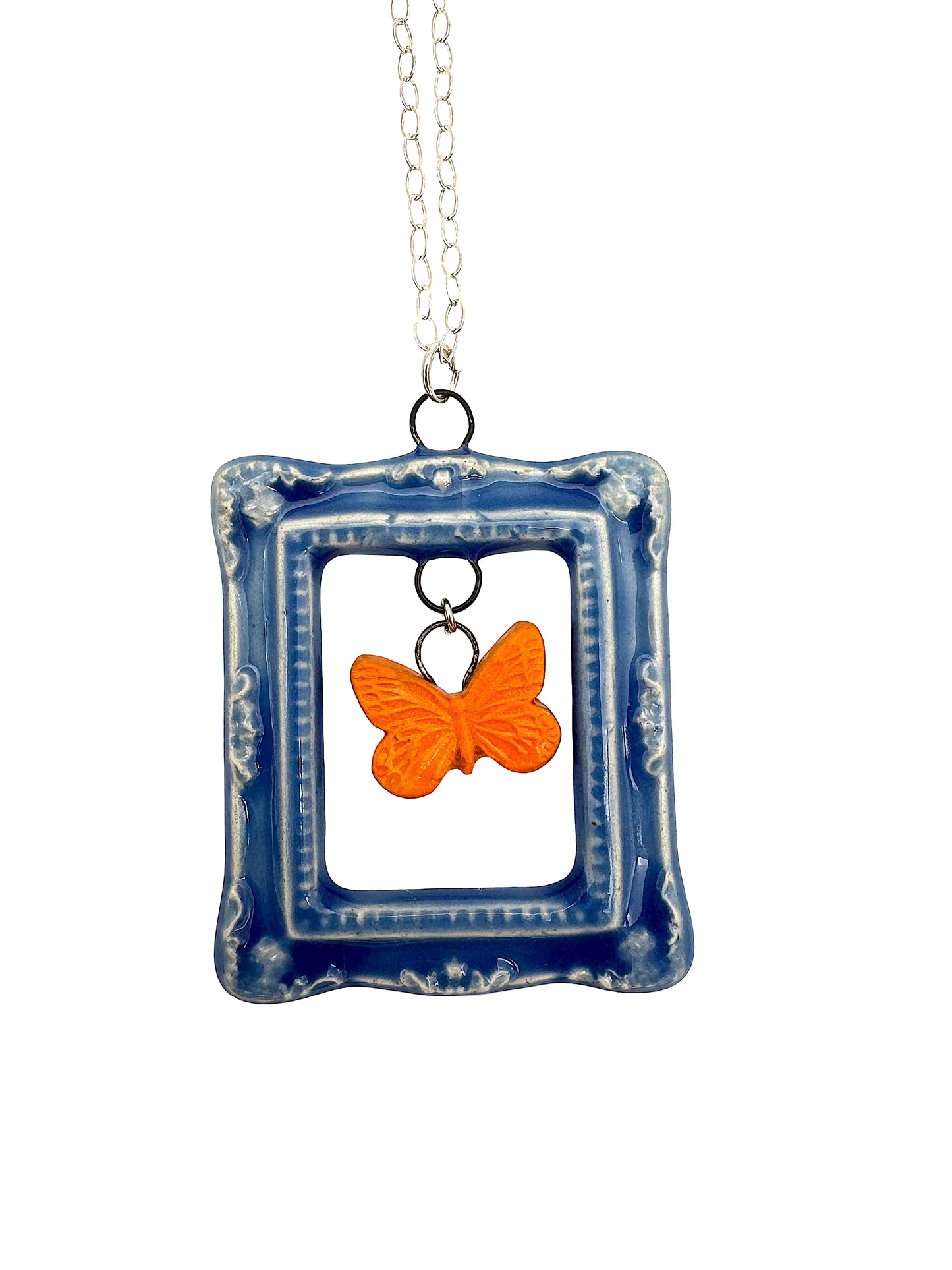 Frame and Butterfly Necklace