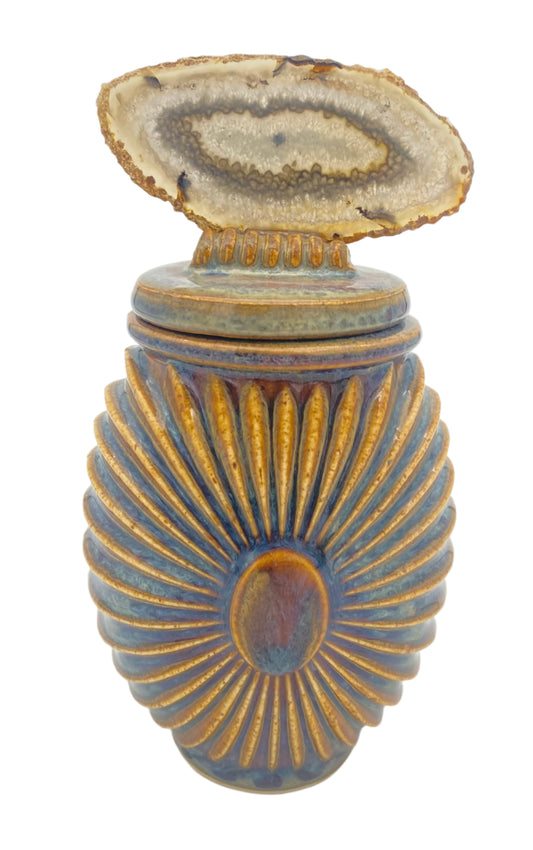 Art Deco Agate Vessel